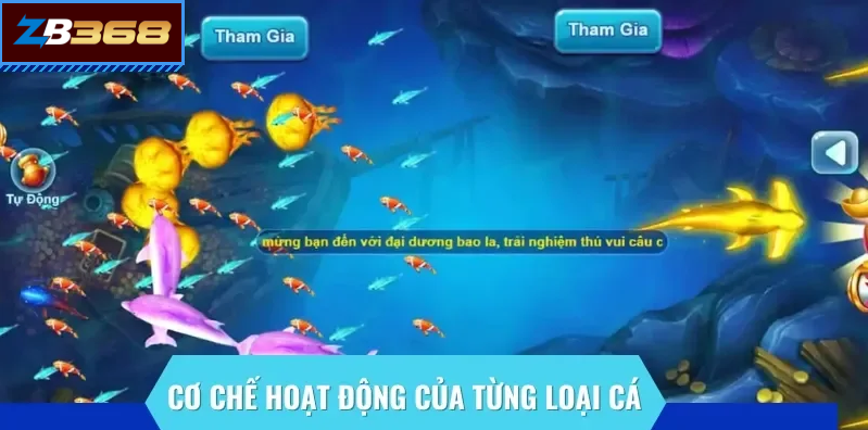 Game bắn cá online ZB368 tính năng nổi bật